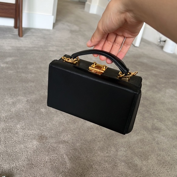 Mark Cross Black Grace Belt Bag Mini LIKE NEW - Picture 4 of 12